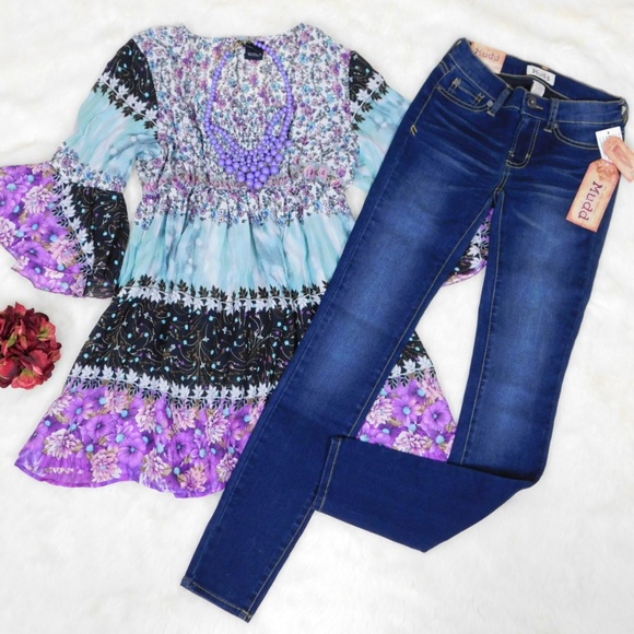 Mudd Denim - Super Skinny Jeans Juniors 0 Mudd Low Dark New